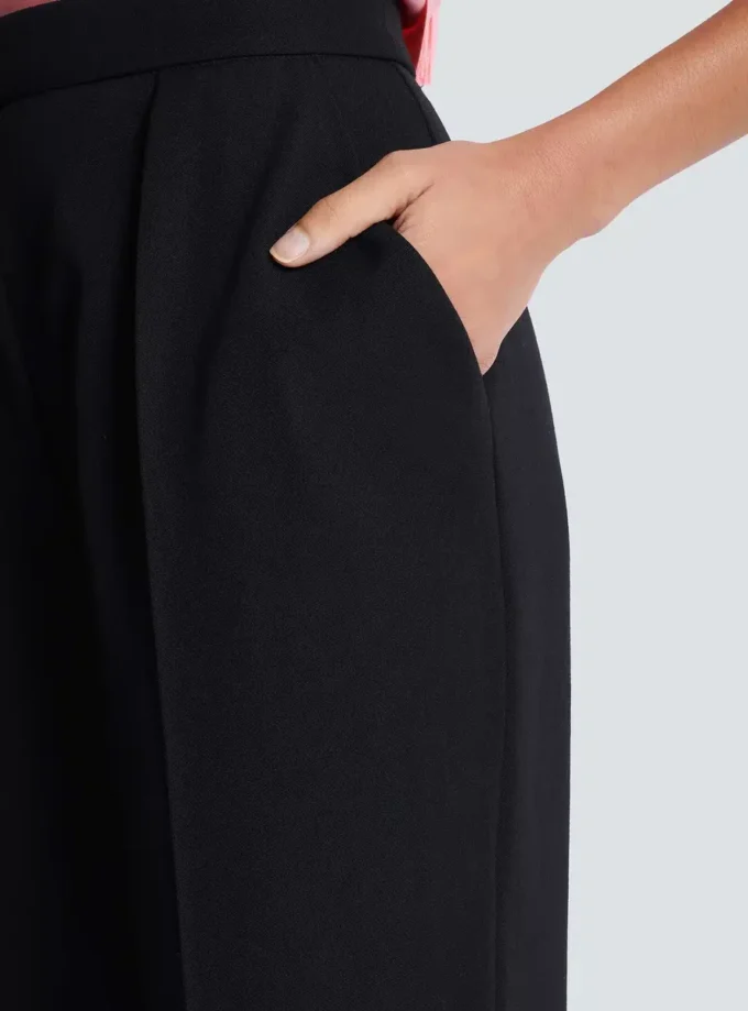 High-waisted grain de poudre trousers High-waisted grain de poudre trousers