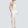 High-waisted silk trousers High-waisted silk trousers