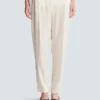 High-waisted silk trousers High-waisted silk trousers