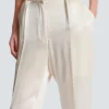 High-waisted silk trousers High-waisted silk trousers