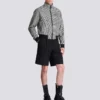 Houndstooth wool jacket
