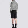 Houndstooth wool jacket