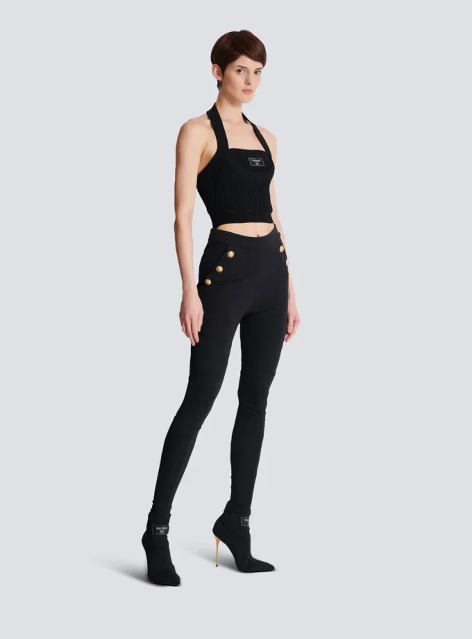 Jersey leggings with 6 buttons Jersey leggings with 6 buttons