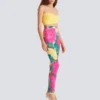 Jersey leggings with roses print Jersey leggings with roses print