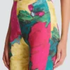 Jersey leggings with roses print Jersey leggings with roses print