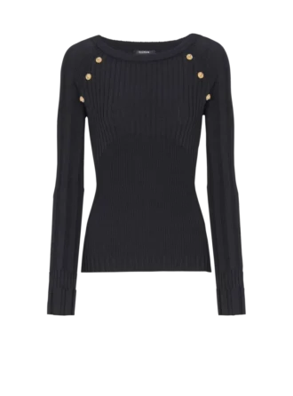 Knit top with buttons