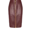 Lambskin leather pencil skirt Lambskin leather pencil skirt