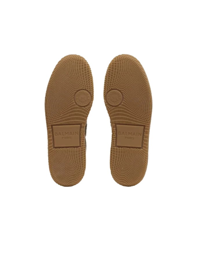 Leather and canvas Balmain Swan trainers Leather and canvas Balmain Swan trainers