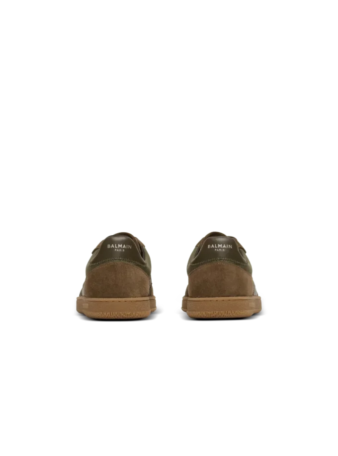 Leather and canvas Balmain Swan trainers Leather and canvas Balmain Swan trainers