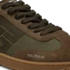 Leather and canvas Balmain Swan trainers Leather and canvas Balmain Swan trainers