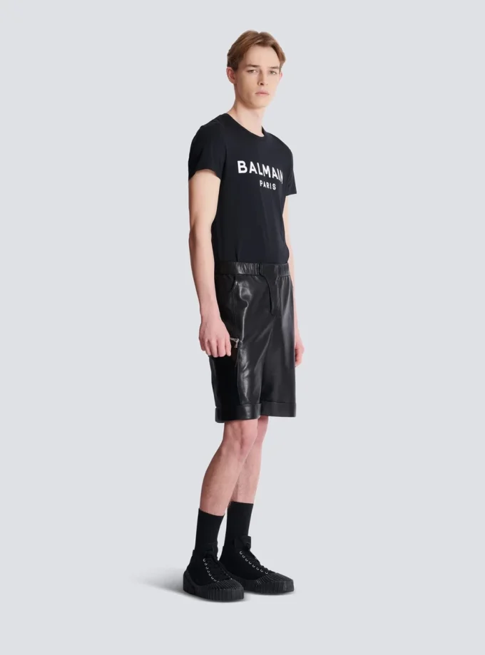 Leather cargo Bermuda shorts Leather cargo Bermuda shorts