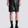 Leather cargo Bermuda shorts Leather cargo Bermuda shorts
