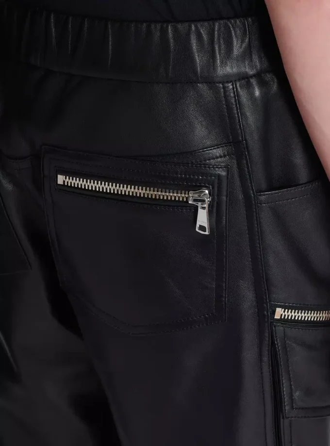Leather cargo Bermuda shorts Leather cargo Bermuda shorts
