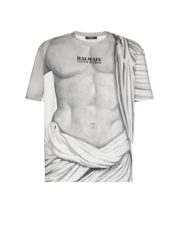 Logo T-shirt with Statue print Logo T-shirt with Statue print
