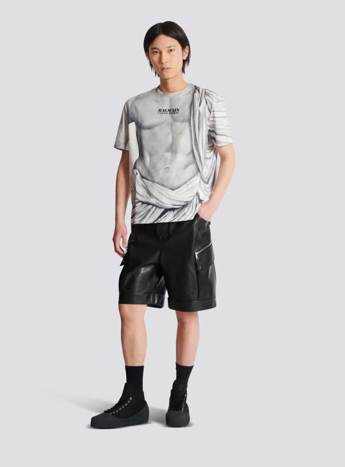 Logo T-shirt with Statue print Logo T-shirt with Statue print
