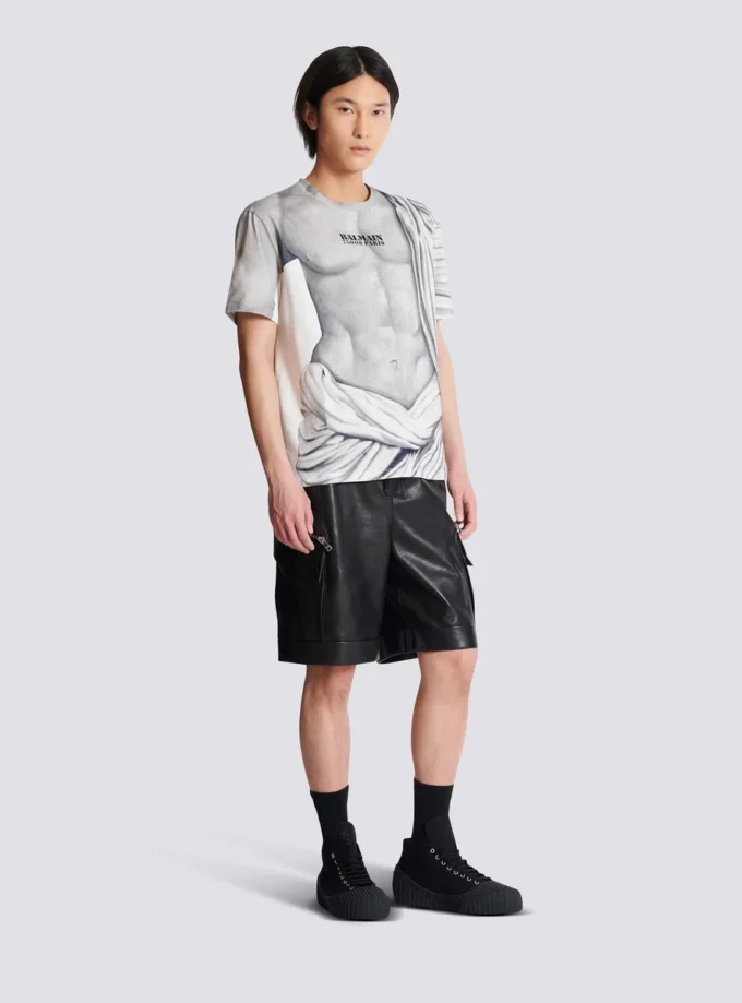Logo T-shirt with Statue print Logo T-shirt with Statue print