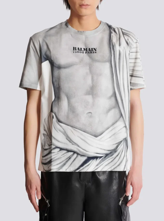 Logo T-shirt with Statue print Logo T-shirt with Statue print