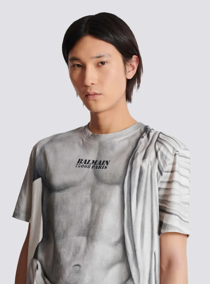 Logo T-shirt with Statue print Logo T-shirt with Statue print