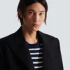 Long coat in grain de poudre wool Long coat in grain de poudre wool