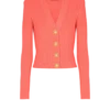 Long-sleeved cable-knit cardigan