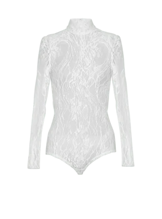 Long-sleeved lace body
