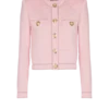 Long-sleeved textured knit cardigan