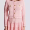Long-sleeved textured knit cardigan