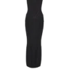 Long strapless knit dress