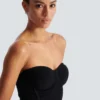 Long strapless knit dress