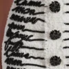 Love letter embroidered tweed skirt Love letter embroidered tweed skirt