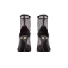 Mesh heeled ankle boots with velvet and rhinestones Mesh heeled ankle boots with velvet and rhinestones