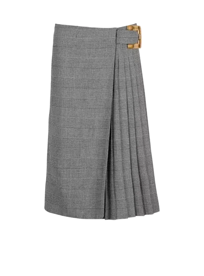 Midi skirt with Prince of Wales check Midi skirt with Prince of Wales check