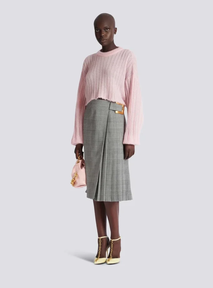 Midi skirt with Prince of Wales check Midi skirt with Prince of Wales check