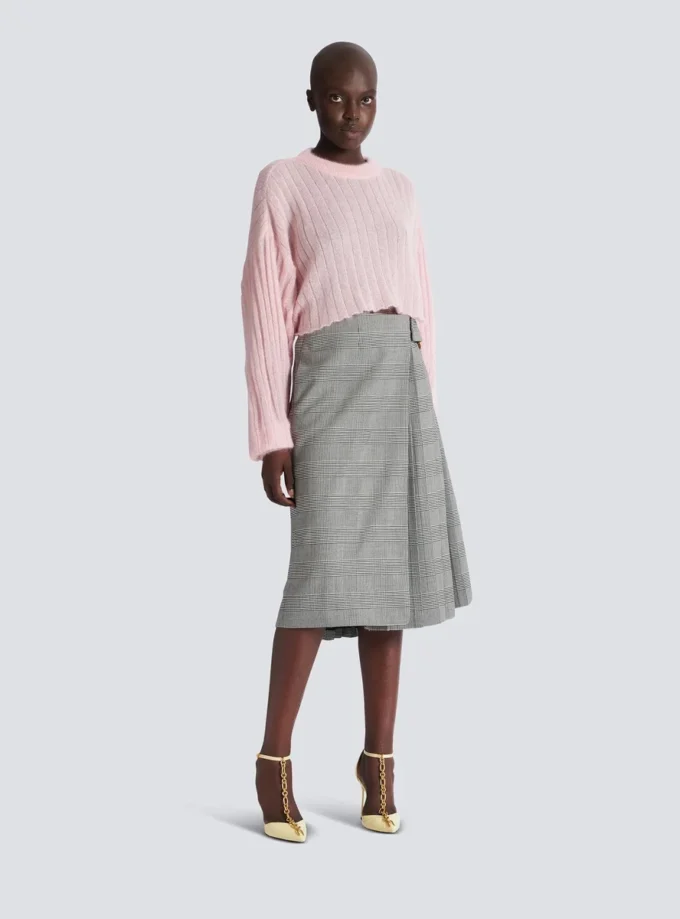 Midi skirt with Prince of Wales check Midi skirt with Prince of Wales check