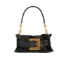 Mini Anthem bag in embossed crocodile-print calfskin