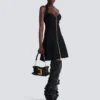 Mini Anthem bag in embossed crocodile-print calfskin