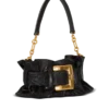 Mini Anthem bag in embossed crocodile-print calfskin