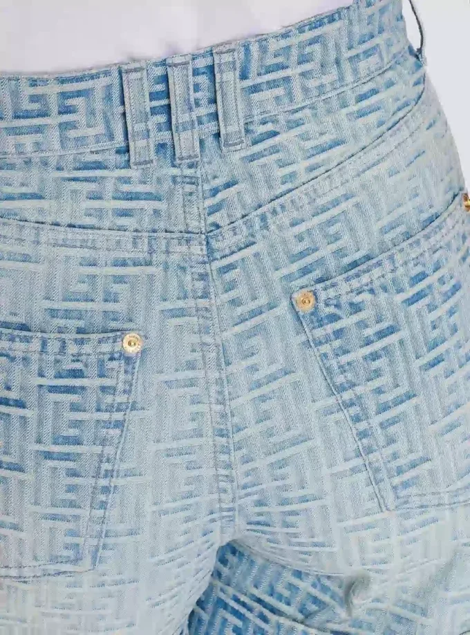 Monogram denim short Monogram denim short