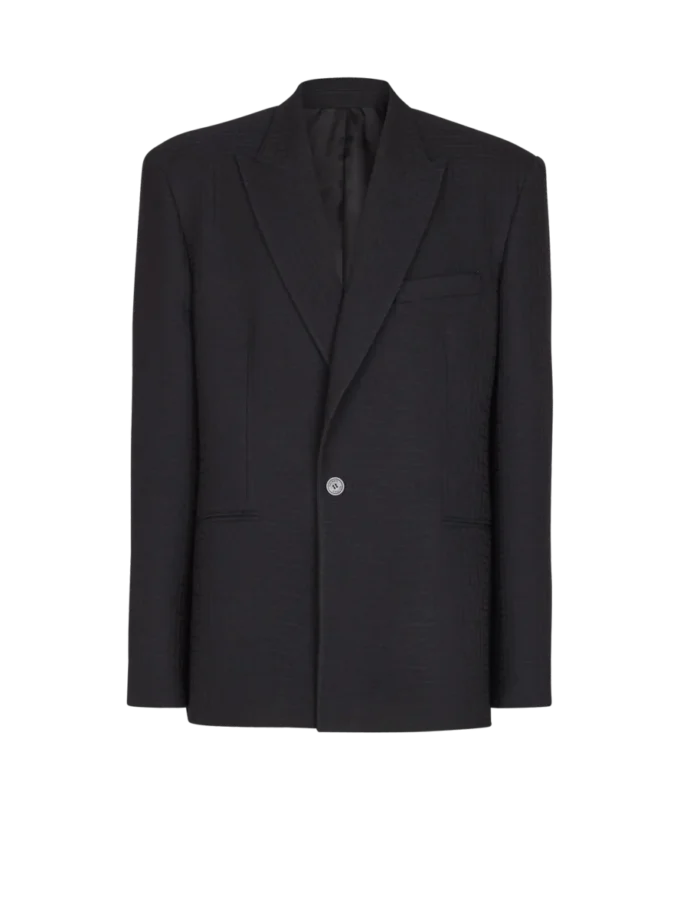 Monogram grain de poudre 1-button jacket Monogram grain de poudre 1-button jacket