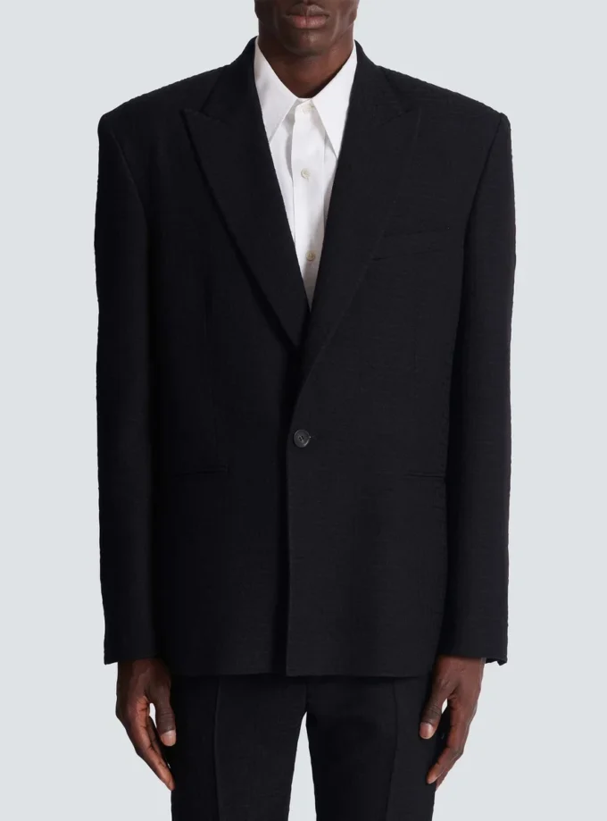 Monogram grain de poudre 1-button jacket Monogram grain de poudre 1-button jacket
