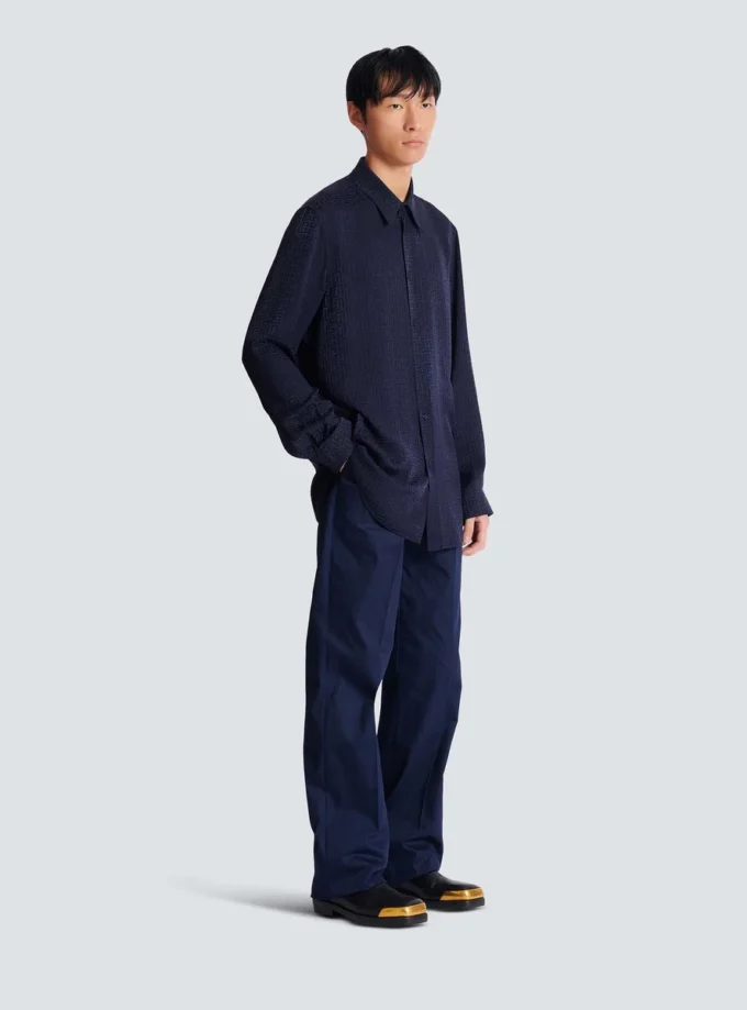 Monogram jacquard shirt
