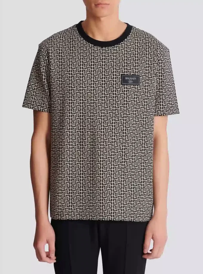 Monogram jacquard T-shirt Monogram jacquard T-shirt
