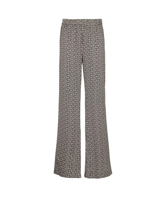 Monogrammed flowing trousers Monogrammed flowing trousers