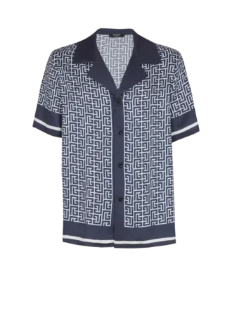 Monogrammed pyjama shirt