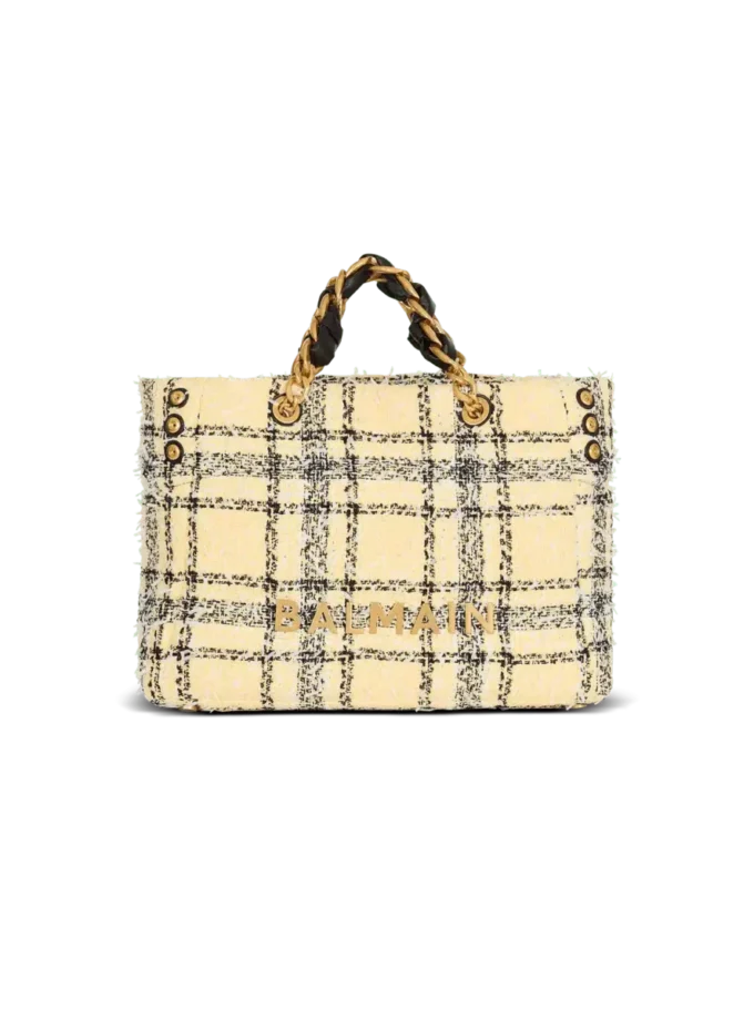 Plaid tweed 1945 tote bag