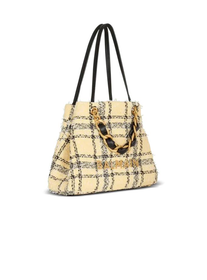 Plaid tweed 1945 tote bag