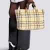 Plaid tweed 1945 tote bag