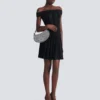 Pleated glitter knit skirt Pleated glitter knit skirt