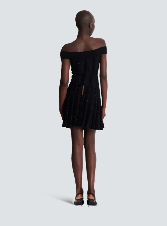 Pleated glitter knit skirt Pleated glitter knit skirt