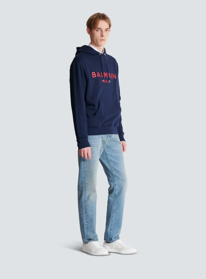 Printed Balmain Paris hoodie Printed Balmain Paris hoodie
